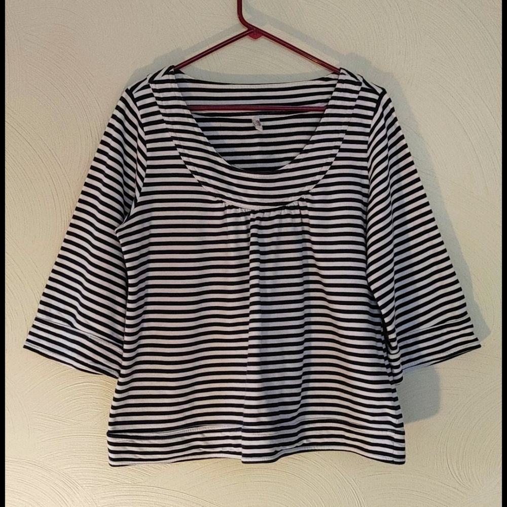 Black/White Striped Shirt